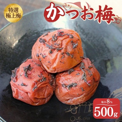 うす塩味 かつお梅 塩分8% 500g【ktk013】