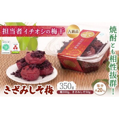 きざみしそ梅 350g(梅300g、きざみしそ50g)(塩分約20%) 【ikm015-1】