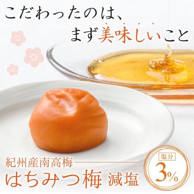 紀州産南高梅 はちみつ梅 減塩(塩分3%)400g【nkt013-1】