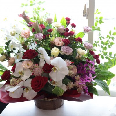 【毎月定期便】【さとふる限定】季節のお花のアレンジメントL/Xサイズ全12回