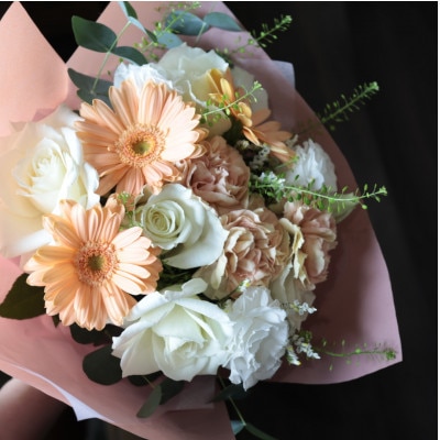 【毎月定期便】季節のお花で束ねたブーケ【花瓶用】/Sサイズ全6回