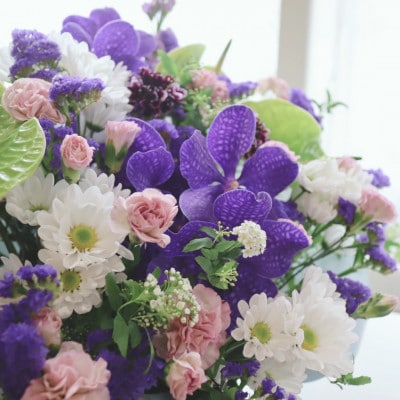 【毎月定期便】【さとふる限定】仏花アレンジメントL/Xサイズ!～花瓶不要!そのまま飾れます全6回
