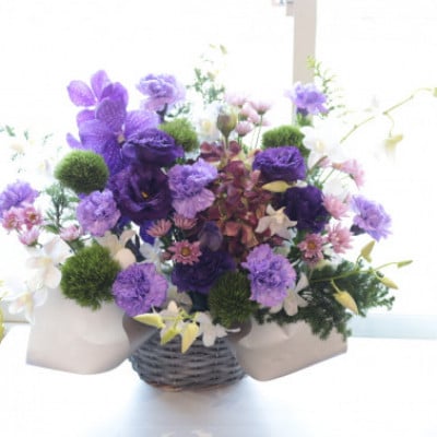 【毎月定期便】仏花アレンジメント/LLサイズ～花瓶不要!届いてそのまま飾れます全6回