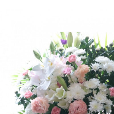 【毎月定期便】仏花アレンジメント/Lサイズ～花瓶不要!届いてそのまま飾れます全6回