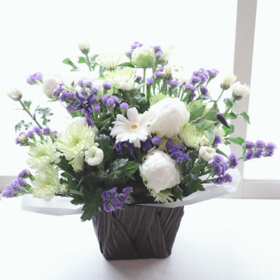 【毎月定期便】仏花アレンジメント/ミニサイズ～花瓶不要!届いてそのまま飾れます全6回