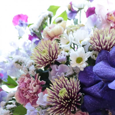 【毎月定期便】【さとふる限定】季節のお花で束ねた仏花【花瓶用】/LLサイズ全6回