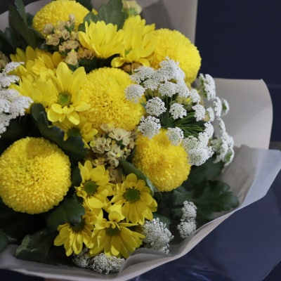 【毎月定期便】季節のお花で束ねた仏花【花瓶用】/ミニサイズ全6回