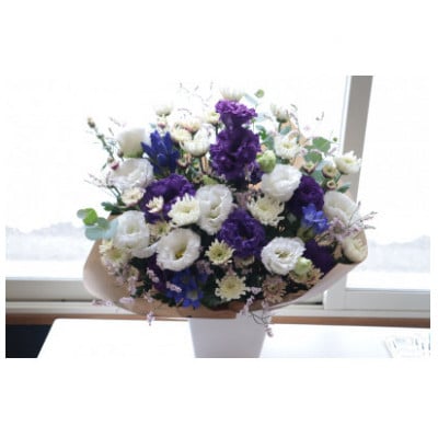 【2週間毎定期便】仏花アレンジメント/Sサイズ～花瓶不要!届いてそのまま飾れます全24回