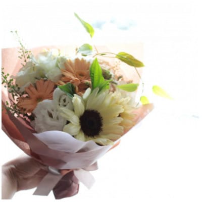 【2週間毎定期便】季節のお花で束ねたブーケ【花瓶用】/ミニサイズ全24回