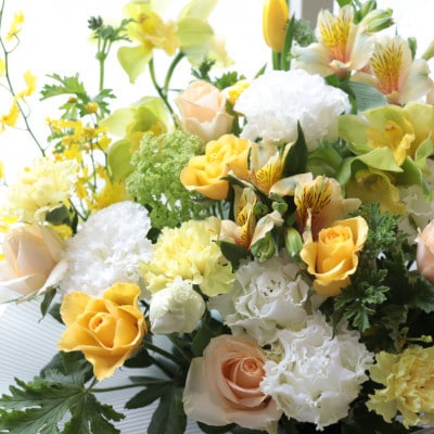 【2週間毎定期便】癒しのフラワーセラピーブーケ【花瓶用】/Lサイズ全24回