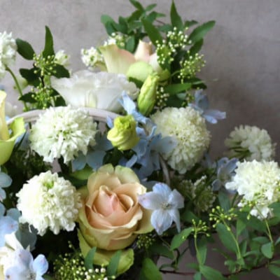 【2週間毎定期便】癒しのフラワーセラピーブーケ【花瓶用】/Mサイズ全24回