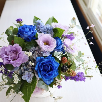 【2週間毎定期便】癒しのフラワーセラピーアレンジメント/Sサイズ全24回