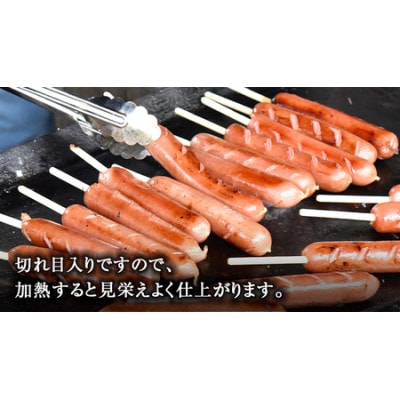 日本ハム「筑西工場」業務用 フランクフルト 30本セット(10本×3袋) 切れ目入り・串付き