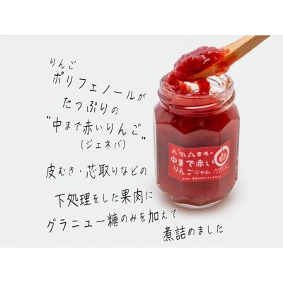 ジャム 青森 果肉まで赤い りんごジャム + ブルーベリージャム 4個詰め合わせ[53841446]