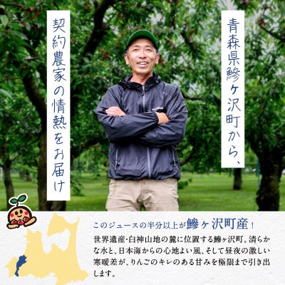 りんごジュース 青森 シャイニープレミアム 星の金貨 280ml×24本 [53841447]