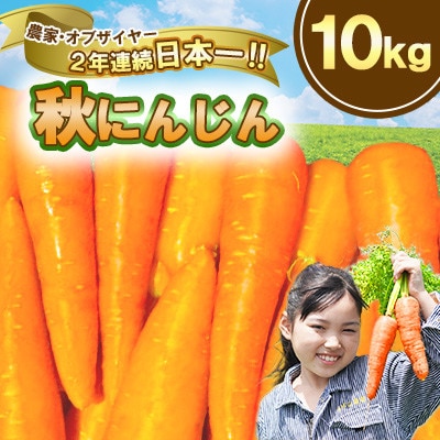熊本県産 秋にんじん(秀品)10kg まゆみ農園　