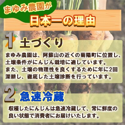 熊本県産 春にんじん(秀品)10kg　まゆみ農園