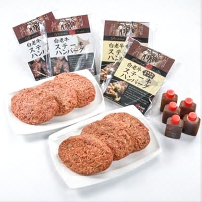 2020年6月発送開始『定期便』【北海道白老牛】ハンバーグ2種と焼肉盛り7種の満喫セット全6回