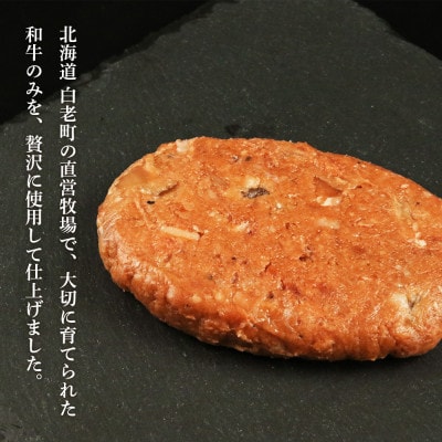 黒毛和種和牛ハンバーグ(白老産)　120g×5枚　計600g