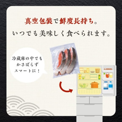沖捕り紅鮭切身 3切×2パック
