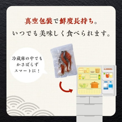 沖捕り辛塩紅鮭切身 3切×6パック