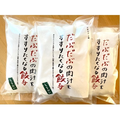 北海道白老町　だぶだぶの肉汁をすすりたくなる餃子　90個(30個入×3P)