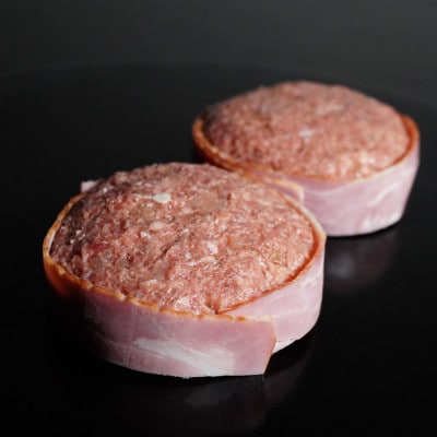 Wチーズ白老牛ハンバーグ 北海道産モッツァレラチーズ入り洋食屋風デミグラスソース付き 200g×10