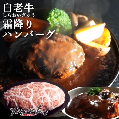 白老牛ハンバーグ昔の洋食屋風デミグラスソース (デミソース)付 200g×5個