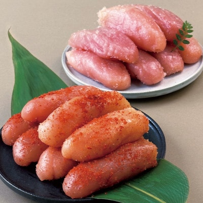 竹丸　渋谷水産無着色　上切たらこ500g×2 上切辛子明太子500g×2　計2kg