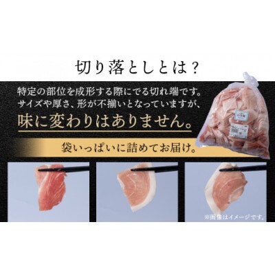 北海道産 白老豚 モモ ウデ 切り落とし3kg