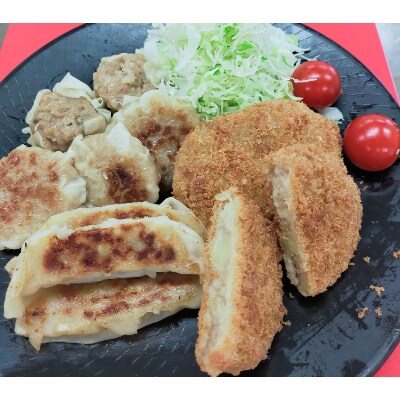 【道の駅ごか】おかずセット(コロッケ・シュウマイ2種類・ギョウザ)