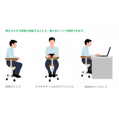 マルチチェア　CM127WーV2BL(背面:アイボリー　座面:ブルー)