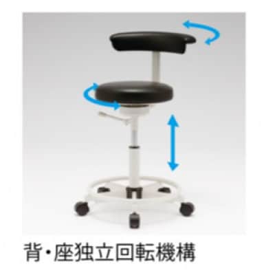 マルチチェア　CM127WーV2BL(背面:アイボリー　座面:ブルー)