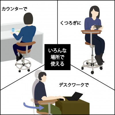 高品質なクラッシックレザーを使用したマルチチェア　CM127WーVHGY(グレー色、足掛けリング付)