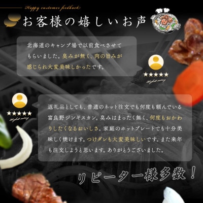 BL-004【2026年5月中旬頃発送】道産サウスダウン種　ジンギスカン肉300g