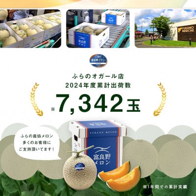 AC-004【2026年発送】【秀品】富良野メロン2玉(約2kg×2玉)