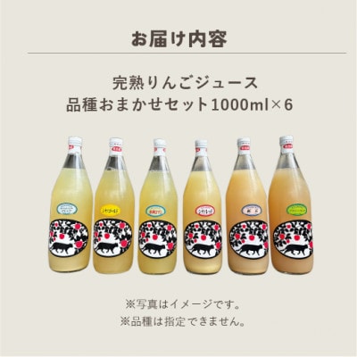 完熟りんごジュースおまかせ6本セット