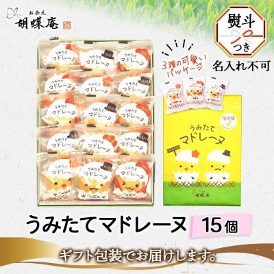 無地熨斗 長野県 うみたて マドレーヌ 15個 胡蝶庵 安曇野市