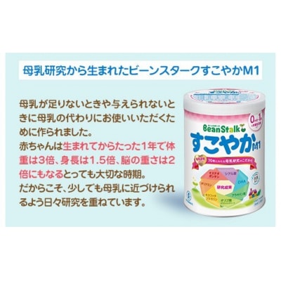 粉ミルク 雪印ビーンスターク すこやかM1 大缶800g×4缶セット/0ヶ月～1歳向け