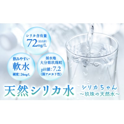 シリカ天然水 525ml×40本 (シリカちゃん)ラベルレス 水