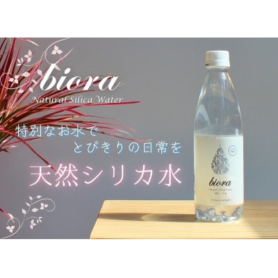 biora天然シリカ水 500ml×48本(2ケース)