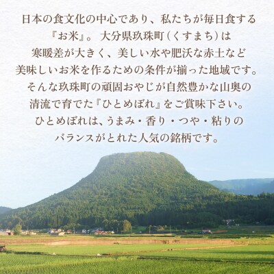 【令和7年 新米 大分県玖珠産・お米・ひとめぼれ 10kg】3回お届け!頑固おやじのこだわり米 精米