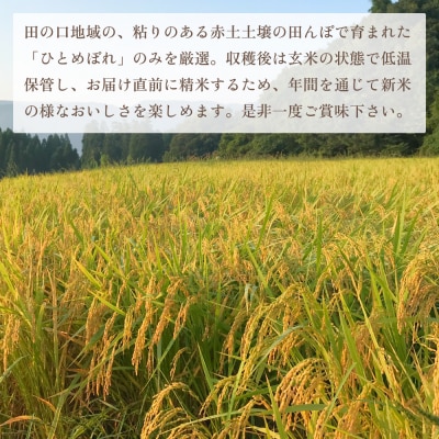 令和7年度新米先行受付 玖珠の献穀米 5kg × 3回 隔月 定期便 米 ひとめぼれ 大分県 こめ