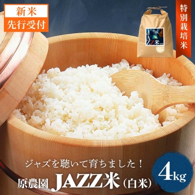 【令和8年産米先行受付】原農園 JAZZ米 白米 4kg ひとめぼれ 米 お米