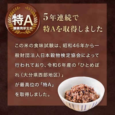 酵素発芽玄米「健やかごはん」6個入 素材にこだわり玖珠米ひとめぼれを使用 玄米 米 ひとめぼれ