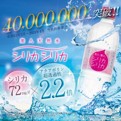 【定期便】 シリカシリカ (500ml × 24本) 3ヶ月 定期便 水 天然水 シリカ水 無添加