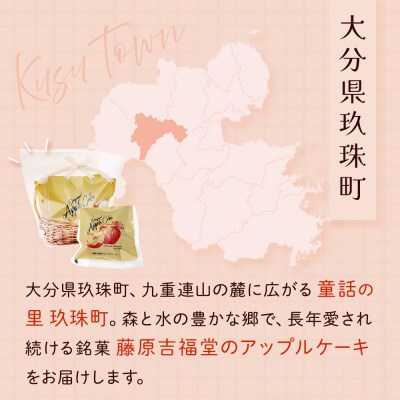 藤原吉福堂 アップルケーキ 9個 ( 3個入 × 3セット ) 大分県玖珠町 焼き菓子