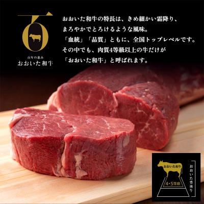 【ふるさと納税】 大分県が誇る黒毛和牛 おおいた和牛 A4A5等級 ヒレステーキ 150g × 1枚