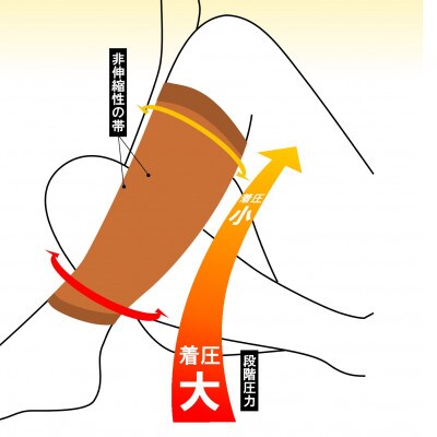 【ふるさと納税】ツカレナイン 着圧サポーター【フクラハギ】(ベージュ:Lサイズ)1ペア(両足2枚入)
