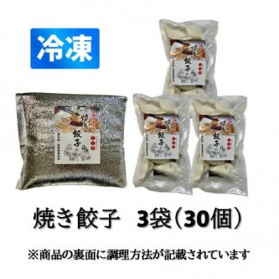本格手作り 冷凍餃子セット(10個入×3袋 計 30個)